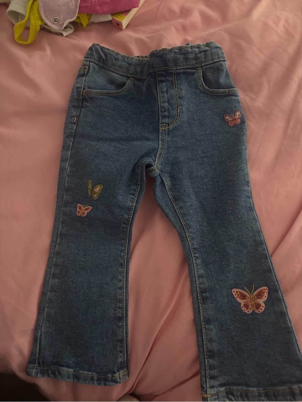 Old Navy Dark Blue Denim Jeans with Butterfly Patches